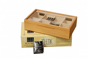 [Hot Item] Light Brown Felt Lined Wooden Tea Gift Chest with Window, Wooden Tea Storage Display Boxes, Wooden Tea Gift Packing Boxes Factory and Wholesaler