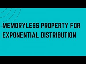 PQT/PRP Unit - 1 Probability Random Variable Memoryless property for Exponential Distribution