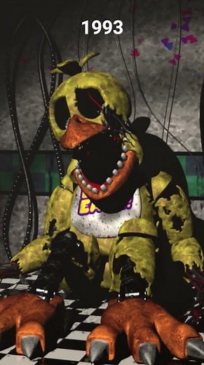 FNAF Withered Animatronics over the years