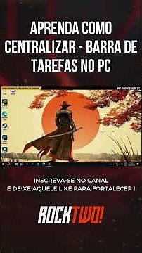 🔥APRENDA COMO CENTRALIZAR BARRA DE TAREFAS WINDOWS 10 #shorts