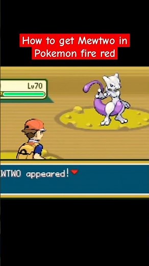 How to get Mewtwo in Pokemon fire red #pokemon #firered #pokemonfirered #gaming #legend #tricks