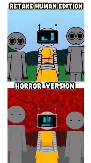 Sprunki retake Human edition Fun Bot Vineria and gray #game #incredibox #sprunki