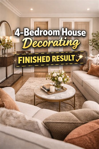 4-Bedroom House Decorating — Finished Result ✨ #jobfinished #hometransformation #paintinganddecoratinguk #housemakeoveruk #finishedlook