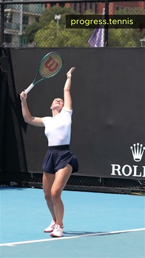 Marta Kostyuk serve slow motion #tennis #serve #kostyuk