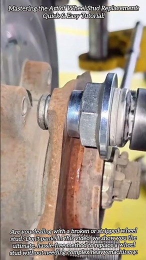 Mastering the Art of Wheel Stud Replacement: Quick & Easy Tutorial! #shorts #mechanic #automobile