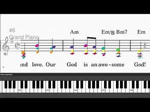 Awesome God by Rich Mullins - Easy piano tutorials with leadsheet and chords