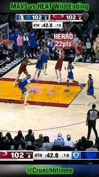 Tyler Herro is BACK😤🔥 Heat vs Mavs Wild Ending! #tylerherro #cooperflagg #nba