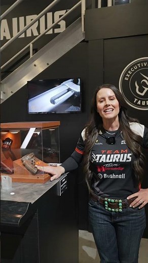 Jessie Harrison with the new 20th Anniversary Taurus Judge