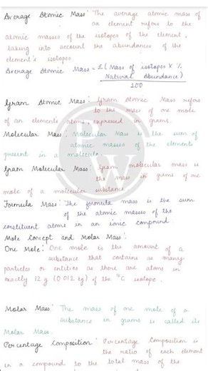 class 11 chemistry chapter 1( notes) #Shorts