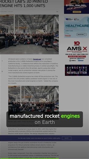 Rocket Lab Just 3D Printed Its 1,000th Engine