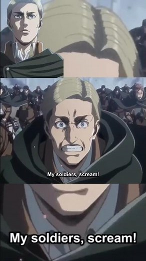 Erwin’s “Shinzou wo Sasageyo” 🔥⚔️ Attack on Titan✊