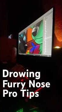 How to Draw a Furry Nose EASY 🐶 (Pro Art Tip) #furryart#shortsfeed