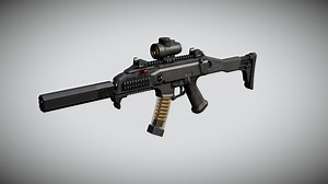 Cz Scorpion EVO 3 A1 Model - Download Free 3D model by Yevhen Avramenko (@naprimerjenya)