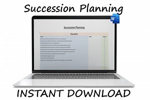 Succession Planning Template | Development Plan | Management Tool | Strategic Plan | Instant Download | A4 | US Letter | Word File | Format - Etsy Canada