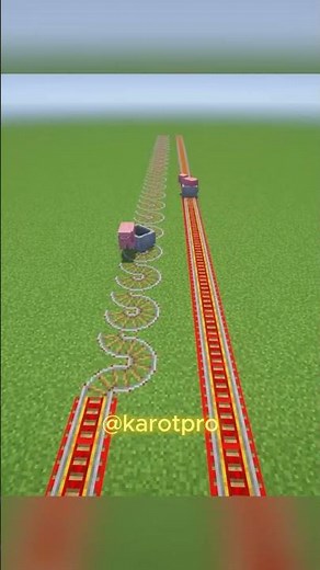 How to build fast rails (in Minecraft)