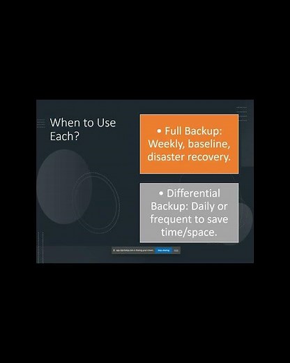 Full vs Differential Backup 🔥 | Must-Know for QA, DBAs & Programmers #backup #qa #bigdata #Selenium