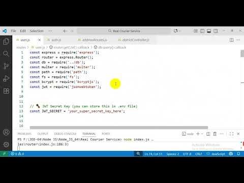JWT Middle Ware in Node JS | Emran Code Box