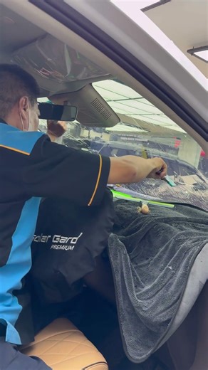 The solution if it's hot in the car is to immediately install window film#shorts#automobile#windows