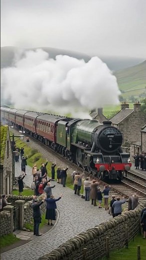 Steam Train Journey Through Classic Countryside in Scotland #pov #train #steamtrain #locomotive