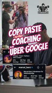Copy Paste Coaching über Google #gympanse #muskelaufbau #fibo #abnehmen #omega3 #ChatGPT #pt #coach