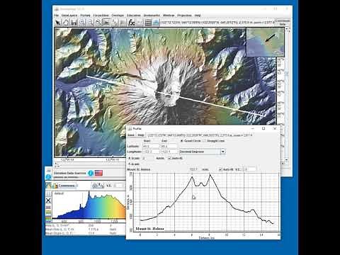 Mount St. Helens: LiDAR elevation data