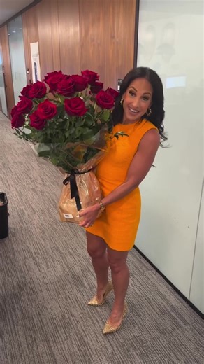 Who sent me these flowers? You’re going to have to tune in next time on The Five to find out and to always stay updated. #realemilycompagno #thefive #gutfeld #foxnews #outnumbered Emily Compagno
