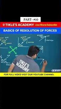 HOW TO RESOLVE INCLINE FORCES (Part 10) | ENGINEERING MECHANICS #shorts #tiklesacademy #engineering