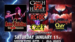 4.5K views · 520 reactions | TONIGHT! AC/DC fans, OZZY Fans, Sabbath Fans!! The Coach House Presents: AC/DC vs OZZY A Rock n Roll Showdown Doors Open 6PM | ALL AGES! Tickets: bit.ly/3X4ILAc It's a 2 1/2 Hour show of hits from both libraries featuring the nations 2 top acts in their fields. Noise Pollution AC/DC Tribute & Mr Crowley's Ozzy Experience | Mr Crowley's Ozzy Experience | Facebook