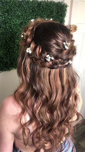 Half Up Crown Braid Tutorial