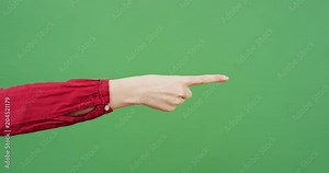 Pointing with the index finger