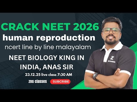 human reproduction ncert line by line malayalam NEET biology king