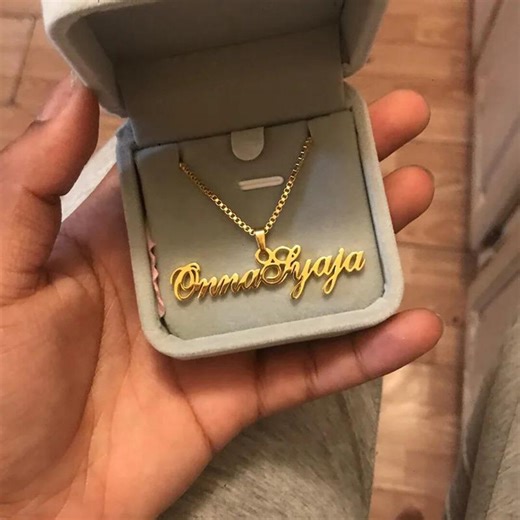 Personalized Name Necklace 18k Gold for Women Fashion Jewelry - Etsy