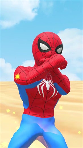 Spider-Man's Punch Destroys the Moon! 🌑💥🕷️ #spiderman #hulk #animation