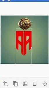 AA logo design in pixllab tutorial in mobile|salman byte academy