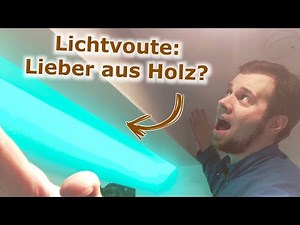 Without plasterboard: Light cove with wooden LED strip under the ceiling | DIY tutorial