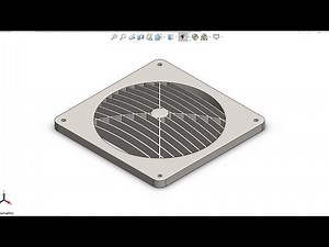 Design of fan ventilation in solidwork.