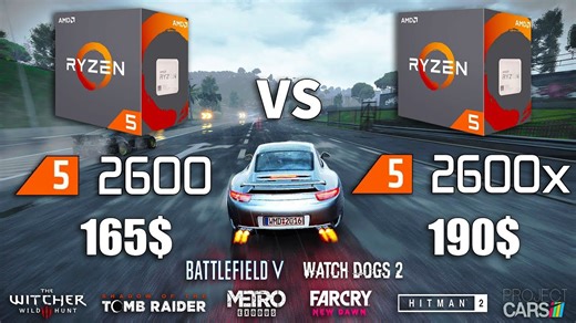 Ryzen 5 2600 OC vs Ryzen 5 2600X OC test in 8 games