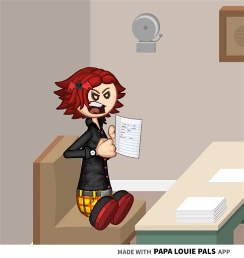 Check The time at home vs School (Papa Louie pals animation)