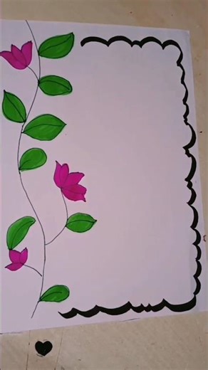 day 29 a4 sheet border design 👍😁😊😊