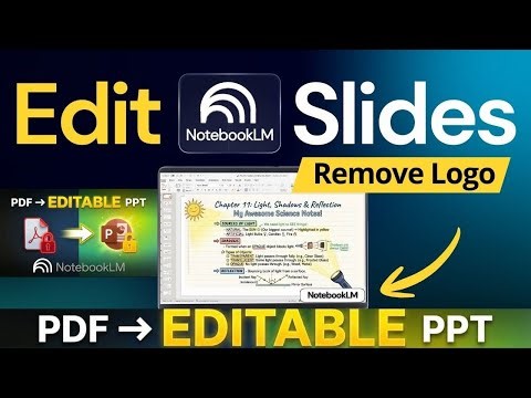 Convert Your NotebookLM Slide Deck PDF to Editable PowerPoint (FREE Method) | PDF to Editable PPT