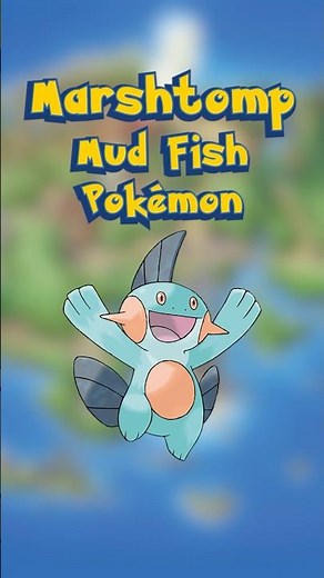 Marshtomp the Mud Fish Pokémon | Daily Pokédex 259 #pokemon #hoenn #marshtomp