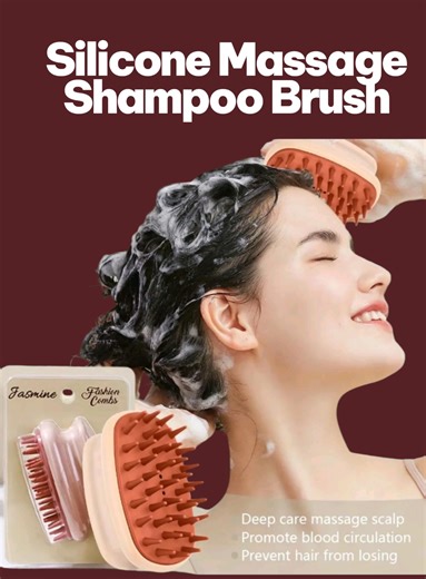Say goodbye sa itchy scalp at hello sa healthy hair with this Silicone Massage Shampoo Brush 💆‍♀️🫧