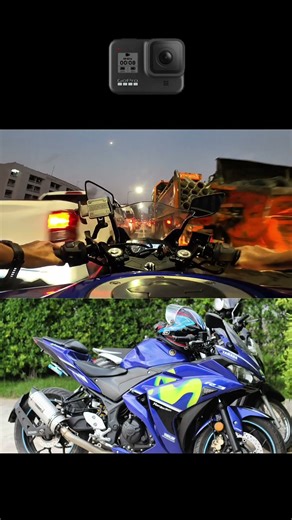yamaha r3 and gopro 8