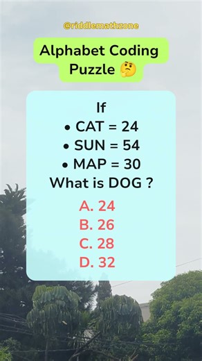 Alphabet Coding Puzzle #shorts #riddlemathzone #maths