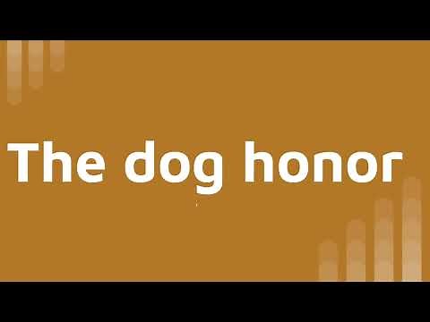 Pathfinder honor: Dogs