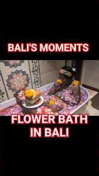FLOWER BATH IN BALI #youtubehighfive #bali #flowerbath