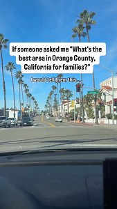 If someone asked me, “What’s the best area in Orange County for families?” I’d tell them this 1. Orange This is one of the most underrated family cities in OC. Real neighborhoods, tree-lined streets, and a true small-town feel, especially around Old Towne Orange. Great schools, community events, and easy freeway access. You’re about 25–30 minutes from the beach, close to everything, and still get that warm inland weather without feeling disconnected. 2. San Clemente Small-town coastal living don