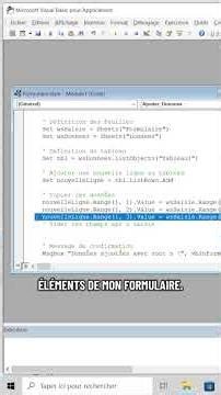 Créer un formulaire sur EXCEL facilement et rapidement ✅ #excel #vba #tuto