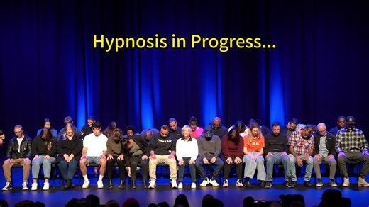 Live hypnosis show recordings – what you see is real! 😂