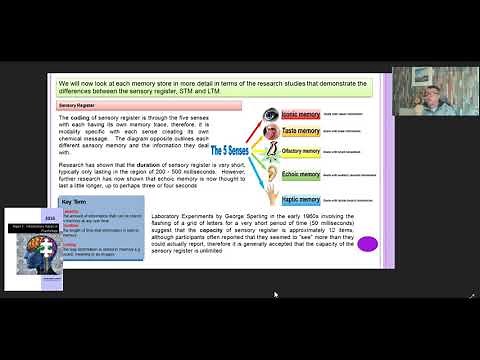 The Sensory Register in terms of Coding, Capacity and Duration by Nick Redshaw